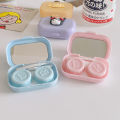 Sanrioed Kawaii Anime Kuromi My Melody Cinnamoroll Contact Lens Case Travel Kit Easy Carry Mirror Lenses Box Container Gift. 