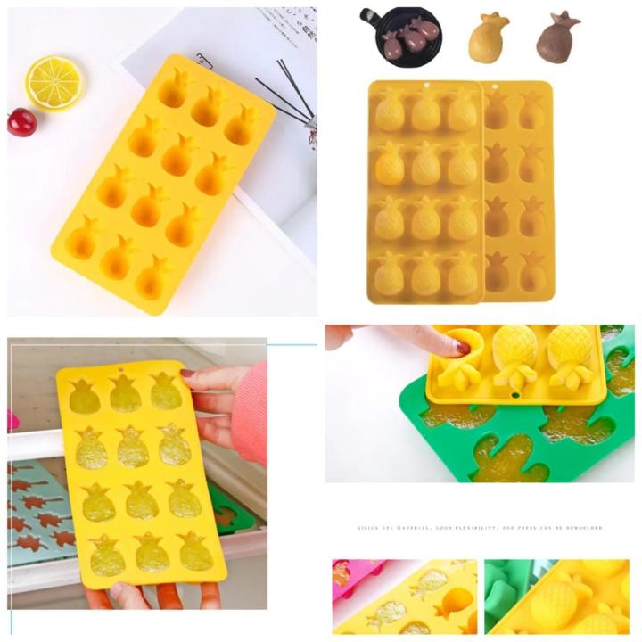Silicone Fruit Shaped Ice Cube Tray is perfect to make cute looking fruit shaped