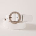 Flower High Quality Luxury Designer Leather Red White Brown Belt For Pants Skirt Coats Jeans Fashion Waist Straps Women. 