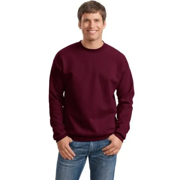 Maroon%20Solid%20Fleece%20Sweatshirt%20For%20Men%20-%20Image%202