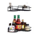 adhesive metal wall-mounted storage rack for Kitchen, triangular basket without drilling, specially designed, bedroom, living room and Bathroom. 