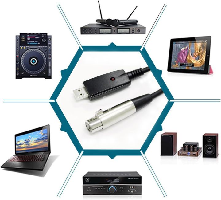 USB%20to%20XLR%20Microphone%20Cable%20-%203%20Pin%20Mic%20Link%20Converter%20Cable%20Studio%20Audio%20Cable%20Connection%20Cords%20Adapter%20for%20Microphones%20or%20Instruments%20Recording%20(3%20m)%20-%20Image%202