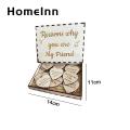 Wooden Daily Statements for Women Positive Friendship Tokens Heart-shaped Inspirational Cards for Women Unique Gift for Modern Friendships Wishing Card for Women. 