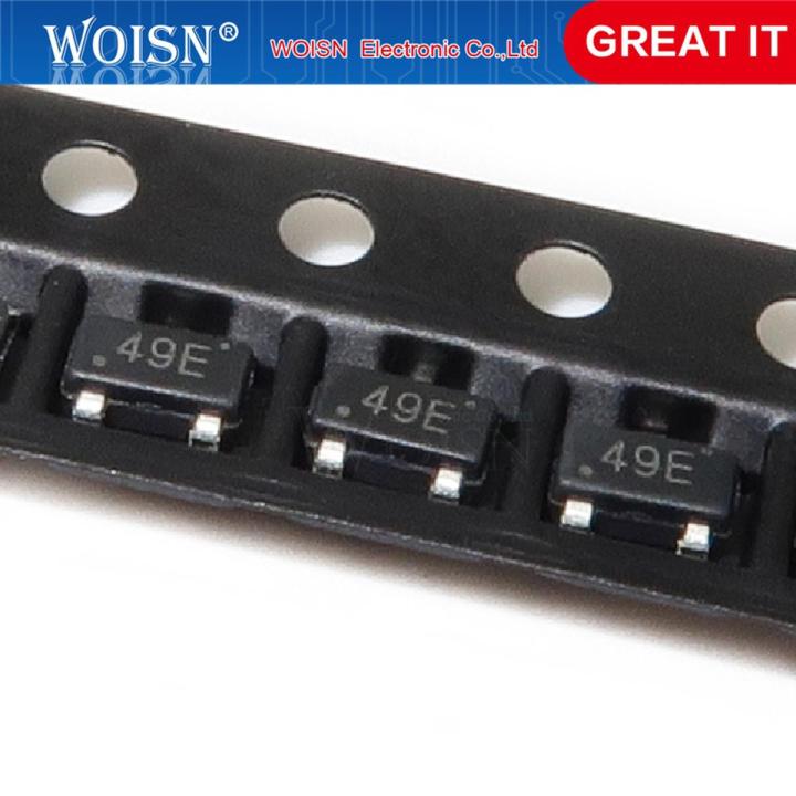 10 pcs 49E 44E SOT-23 Hall Effect Sensor Switch Hall Element SOT23 SS49E S49E A3144E SOT AH49E HAL3144 High Sensitivity