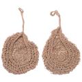 Twine Onion Basket Hanging for Pantry, Potato Garlic Onion Pantry Storage Baskets, Boho Wall Baskets 2Pcs. 
