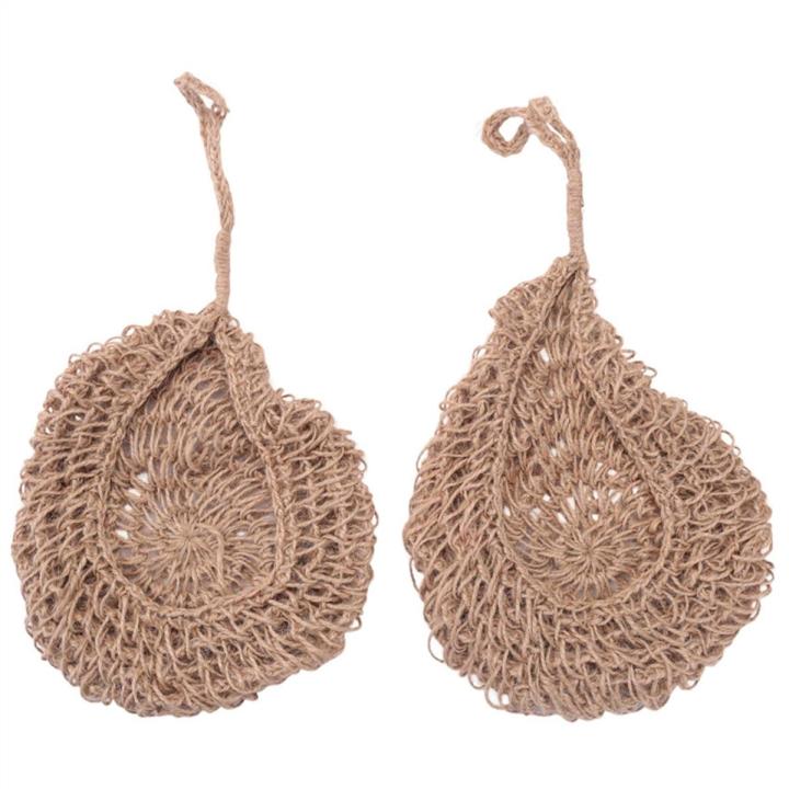 Twine Onion Basket Hanging for Pantry, Potato Garlic Onion Pantry Storage Baskets, Boho Wall Baskets 2Pcs
