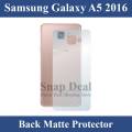 Samsung Galaxy A5 2016 Back Matte Protector Soft Skin Sheet Soft Film Protector For Samsung Galaxy A5 2016. 