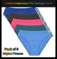 Fashion House 786 Pack Of 5 - Panties For Girl Soft Cotton Panties - Comfortable And Stylish Cotton Jersey Underwear Set. 