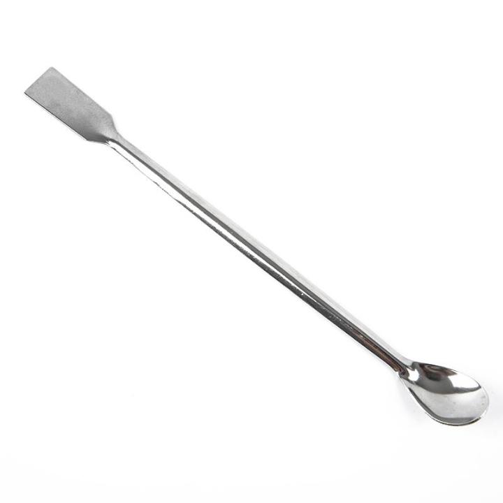 Non Magnet Stainless Steel Lab Spoon Double End Spatula/Laboratory ...