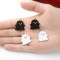 2Pcs Black & White High Quality Cute Ghost Charms For Bracelet. 