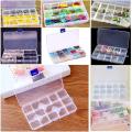Adjustable Grid Transparent Plastic Beads/Art and craft Accessories/Hardware accessories/stationery Storage Box/Organizer. 