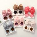 New Baby Sunglasses Headband Set Fashion Big Bow Princess Head Band for Girls Accessories Kids Sunglasses Beach Travel Outfit. 