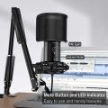 FIFINE USB Gaming Streaming Microphone Kit for PC Computer, Condenser Mic Set with Arm Stand Mute Button & Gain, Mic Studio Bundle for Podcast Recording , USB C & A -T683. 
