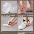 Invisible Height Increase Insoles, Unisex Soft Socks Gel Heel Pads with Arch Support. 