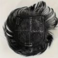 Men's Invisible Hair Topper - Short Straight Synthetic Fiber, Natural Look for Thinning & Balding Coverage, High-Temperature Resistant, Fit, Invisible Wig, Synthetic Fiber, Balding Coverage. 