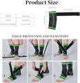 Adjustable Compression Ankle Brace 1 Piece Breathable Elastic Support Sleeve for Sports Running Gym Exercise Fitness Men and Women. 