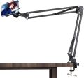 Overhead Video Stand Articulating Arm Flexible Cell Phone Holder Mount Stand Arm for Desk Table Video Stand for Video Filming Livestream Flat Photography Videography Tripod. 