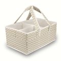 Baby Diaper Caddy Organizer and portable storage box can be used as foldable toy basket – Diaper Caddy Organizer for Changing Table and Car Organizer for Newborn Essentials. 