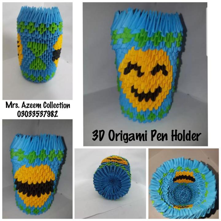 Bee's Smiley Pen Holder , Pen Holder , Paper Pen Holder , Pencil Holder , Handmade Items.