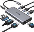 Effortless Multiport Expansion: VVB USB C Adapter with Triple Display Support A R869 THUNDEER. 