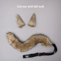 Faux Fox Tail Delicate Animal Cosplay Fox Costume Tail Ear. 