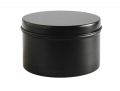 ALLUMINIUM JARS MATTE BLACK ( 20PC ) - CANDLE MAKING CONTAINERS - 200ML ( 6.7oz ). 