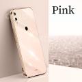 For Huawei Honor 10 Lite Back Cover Fashion Shiny Plating Square Bumper Camera Protection Case Soft Silicone Shockproof Protective Mobile Phone Cases. 