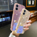 chenyyka For Samsung A30s Case Plating Side Edge Square New Design Cartoon Monster Phone Cases Pattern Silicone Casing Full Back Cover Camera Protect Shockproof Softcase. 
