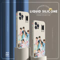 UCUC for Tecno Spark Go 2020 /  / Spark Go 2021 / Spark 6 Go Back Cover Famous Korean Boy Group BTS Thin Soft Luxury Square Liquid Silicone Phone Case. 