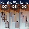 Beautiful Aesthetic Hanging Wall Lamp 3 pcs Set Beautiful Roof Lamp For Bedroom Unique Modern Fibre Plastic Haging Wall Lamps With Wooden Base and 3 modes Bulb E27 Hanging wall lamp Stylish Lamps For Hall Room Dining Room Bedroom jhumar fanoos chandelier. 