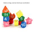 Alarm Clock Puzzle Jigsaw Puzzle Children Educational Toys Develop Digital /Shape /Color Cognition Hand-eye Coordination D5QA. 