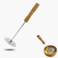 Potato Masher Wood and Silver Fruit Vegetable Tools Wooden Handle Stainless Steel Potato Masher Cooking Utensil Press Portable Practical Crusher Food Ricer. 