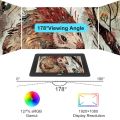 UGEE U1600 Drawing Display Graphic Tablet Monitor,127% sRGB Full Laminated, 8192 Levels Battery-Free Stylus with Digital Eraser, Pen Display Support for Android Phone & Windows/Mac/Chrome OS. 