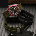 Nylon Sports Wristband For NATO Watch Strap 20mm 22mm Army Parachute Bag Nato Elastic nylon Strap Men Replace Band Bracelet Waterproof Lightweight And Breathable Strap With Tools. 