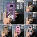 Anti-knock protective Phone Case For Samsung Galaxy S7 Edge/G9350 TPU Cartoon Graffiti Anti-dust Back Cover Card slot. 