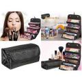 Roll n Go Makeup Organizer & Cosmetic Bag - Black. 