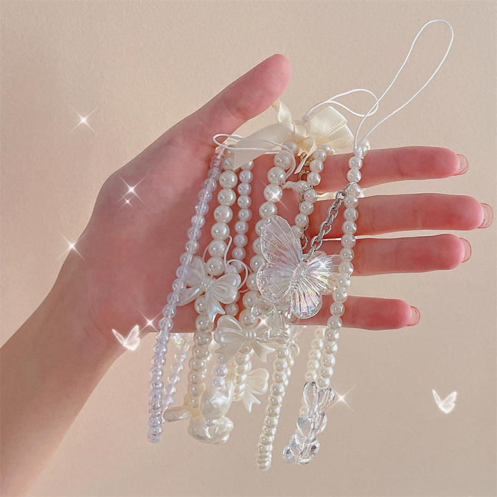 Fashionable%20Pearl%20Phone%20Necklaces%20Elegant%20Pearl%20Phone%20Charm%20Women's%20Beaded%20Phone%20Straps%20Pearl%20Bow%20Phone%20Chain%20Handmade%20Pearl%20Phone%20Straps%20-%20Image%205