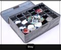Socks and Underwear Organizer box  Foldable 24 Cells Drawer Divider  Closet Storage Organizer Box for Socks  Underwear  Undergarments Jewelries and Other Accessories.. 