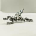 3D Metal Lapel Pin Markhor Brooch, Silver Markhor Badge for men, ISI Markhor Logo Brooch for Men. 