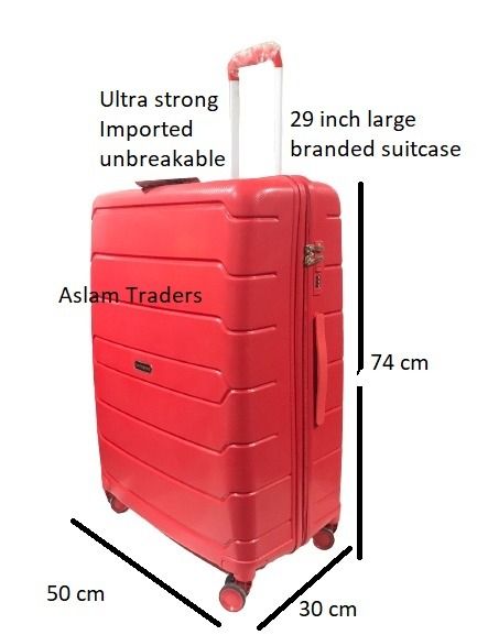 29 Large size pp unbreakable luggage travel suitcase bag Imported Guaranteed light weight trolly Daraz.pk