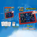 Luminous drawing board color box with color pencil children DIY Graffiti painting color writing board drawing board toys, Magic Sketch Drawing Pad Light Up LED Glow Board Draw (Multi-Color). 