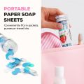 Portable Mini Body Washing Bath Test Tube Confetti Foaming Flower One time Paper Soap Slice. 