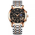 Poedagar Luxury Men's Watches Waterproof Stainless Steel Strap Quartz Men's Watches Luminous Calendar Luxury Brands Fashion Watches for Men. 