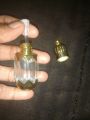 6ml Plain Empty Golden Fancy Bottles cap Mini Perfume Handmade For Attar Oil Mini Decorative Perfume Bottle Refillable Bottle With Rod Applicator dip glass stick 6ml bottle. 