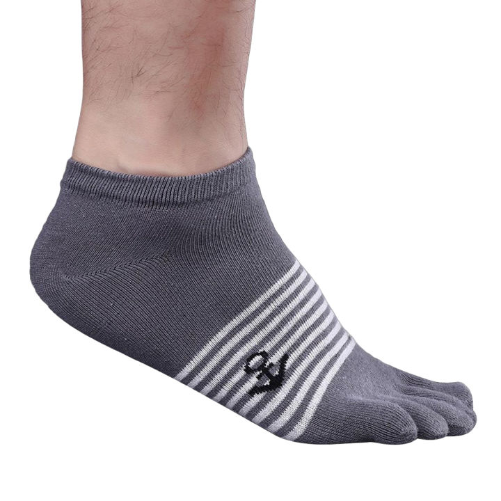 Breathable Men\'s  Five Finger Toe Socks Casual Comfortable Soft Sports Home Wear