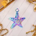 Starfish Necklace Colorful Starfish Pendant Lightweight Stainless Steel Jewelry for Diy Necklace Bracelet Earrings Clothes Diy Bag Pendant. 