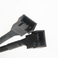 6Pcs PWM Fan Splitter Cable 2Way 4Pin Y Sleeved Extension Power Cable 1To2 Converter for PC Motherboard,Computer CPU Fan. 