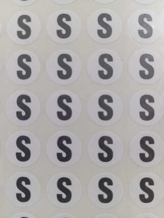 Size Label Stickers Small 1000 Pcs