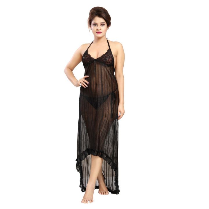 New style Long sexy night wear sexy night dress for sleeping for women and girls Daraz.pk