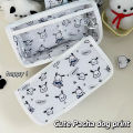 Clear Hello Kitty Pencil Case Sanrio Pochacco Pen Bag Capybara Cosmetic Bag STARLITE. 